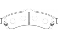 PN0077 DISC PAD SET NiBK JNBK FRONT KIT   BENDIX AUSDB2082 CHEVROLET12497782 FiTFP0882 FMSI7759-D882 FMSID882-7759