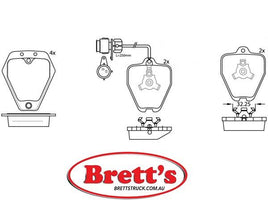 PN0105W DISC PAD SET NiBK JNBK FRONT KIT   FiTFP3261E SBBP33105W  AUDI A6 Front Axle Brake Nov 97~Aug 00 2.7 L AJK  AUDI A8  Front Axle Brake Jun 97~Oct 02 2.5 L 4D2 AFB  Jun 97~Oct 02 2.5 L 4D2 AKN  Jun 94~Sep 98 2.8 L AAH