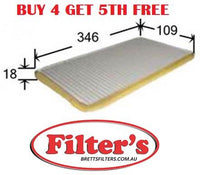 AC0009 CABIN AIR FILTER HOLDEN AC Delco ACC21 AZUMI AC34009 FSA CA6507 CA-6507 CAC-6507 GM 90386776 GM 90509367 GM 90509637 GM CU 3455 GM WACF0012 MAHLE/KNECHT LA 21 MANN CUK3455