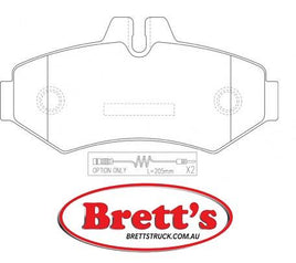 PN0135W DISC PAD SET NiBK JNBK  REAR KIT  MINTEXMDB1997 NiBKPN0135 PAGIDT1170 REMSA0733.00 SANGSINSP1278 TEXTAR2302118904 TRWGDB1399 VOLKSWAGEN2D0698451B WVA23021 WVA23535