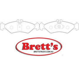 PN0168 DISC PAD SET NiBK JNBK  REAR KIT  MERCEDES-BENZ Sprinter : 208 D  211 D : 212 D  : 213 D  : 214  : 216 D : 308 D  : 311 D  : 313 D VOLKSWAGEN LT 28