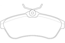 PN0206 DISC PAD SET NiBK JNBK FRONT KIT   CITROEN C2 CITROEN C3  Pluriel