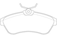 PN0206 DISC PAD SET NiBK JNBK FRONT KIT   JURID573084J MINTEXMDB2254 PAGIDT1236 SBBP42206 TEXTAR2340919315 TRWGDB1496 WVA23409 WVA