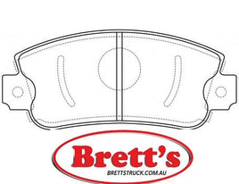 PN0233  DISC PAD SET NiBK JNBK REAR KIT   FIAT Croma FIAT Nuova Panda FIAT Uno Mondo SEAT Marbella