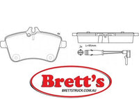 8DB 355 010-331 DISC PAD SET FRONT PREPARED FOR WEAR INDICATOR DB2233 GDB1628 8DB355010-331