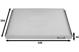 AC0077 CABIN AIR FILTER SAAB 9000  Cabin Nov 85~Dec 93 2.0 L B202XL Cabin Jan 89~Dec 98 2.0 L B202I Cabin Jun 89~Dec 92 2.0 L B202 Cabin Sep 92~Dec 98 2.0 L B202S Cabin Sep 92~Dec 98 2.0 L B204E