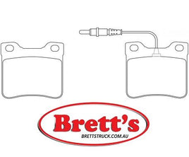 PN0265W  DISC PAD SET NiBK JNBK REAR KIT   MERCEDES-BENZ Vito-Serie : V 108 D MERCEDES-BENZ Vito-Serie : V 110 D MERCEDES-BENZ Vito-Serie : V 113 MERCEDES-BENZ Vito-Serie : V 114 PEUGEOT 406 PEUGEOT 605 PEUGEOT 607