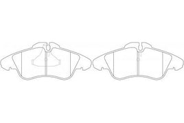 PN0301  DISC PAD SET NiBK JNBK FRONT  KIT   FERODOFDB1038 FERODOFSL1038 FiTFP0950 FMSI7849-D950 FMSI8293-D1177 FMSID1177 FMSID950 FMSID950-7849 JURID571844J MERCEDES002.420.39.20 MERCEDES002.420.99.20