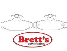 PN0318  DISC PAD SET NiBK JNBK REAR KIT   CHEVROLET (GM)18021875 MINTEXMDB1767 SBBP52318 TRWGDB4089