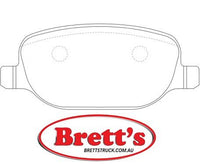 PN0324  DISC PAD SET NiBK JNBK REAR KIT   ALFA ROMEO 159 ALFA ROMEO Spider LANCIA Thesis