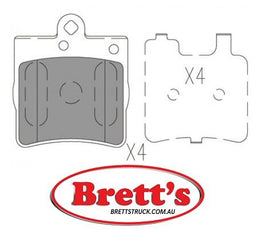 PN0310W  DISC PAD SET NiBK JNBK REAR KIT   FiT FP0779 FMSI 7647-D779 FMSI 7657-D779 FMSI D779 FMSI D779-7647 FMSI D779-7657 JURID 571925J JURID 573093JAS MERCEDES 002.420.71.20 MERCEDES 002.420.74.20 MERCEDES 003.420.27.20 MERCEDES 004.420.91.20