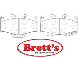 8DB 355 015-351 DISC PAD SET FOR FRONT WITH ACOUSTIC WEAR WARNING DB1149 GDB797 8DB355015-351 FOR Toyota HiLux Nov 1988 - 1997 RN105, RN106, RN110, RN130, 4WD  Toyota 4 Runner 1990 - 1996 SR5 4 & 6 Cyl