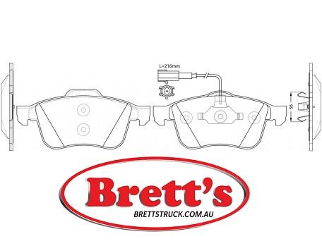 PN0382W DISC PAD SET NiBK JNBK FRONT KIT ALFA ROMEO 159 ALFA ROMEO Giulietta ALFA ROMEO Spider FIAT Doblo Cargo