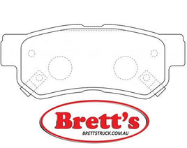 8DB 355 009-971 DISC PAD SET REAR WITH ACOUSTIC WEAR WARNING DB1451 GDB3284 8DB355009-971