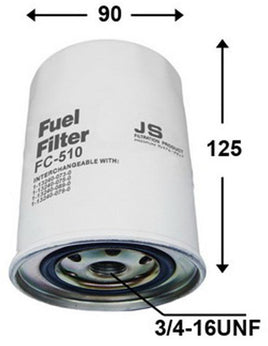 FC24510 FUEL FILTER ISUZU FTR34 2003- 6HK1T 7.8L   FTS34 2003- 6HK1-TCC 7.8L 2003-2008 ISUZU FVD23 2000- 6SD1-TC 9.8L 2000-2003 ISUZU FVD34 2003- 6HK1-TCS SUZU FVL23 2000- 6SD1-TC  FVM23 1996- 6SD1-TC 9.8L