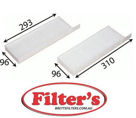 AC0165SET CABIN AIR FILTER SET KIT OF 2 Citroen C4 2.0L HDi 02/12- Picasso  Turbo Diesel 4C Peugeot 3008 2.0L HDi 06/10-on   Turbo Diesel  4Cyl. DW1 Citroen Berlingo 1.6L HDi 10/10/2007   B9C. Turbo Diesel Peugeot 3008 1.6L HDi 06/10- T8 Turbo Diesel