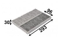 AC0165CSET CABIN AIR FILTER SET KIT OF 2  AZUMI AC42165CSET CITROEN 98 014 481 80 CITROEN 98 077 464 80 DELPHI TSP0325246C FRAM CFA10419-2 MAHLE LAK 428/S MAHLE/KNECHT LAK 428/S MANN CUK 29 003-2 MANN CUK3039-2 PEUGEOT 6447.XG PEUGEOT 6479.93