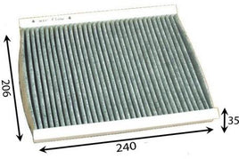 AC0164C CABIN AIR FILTER  FORD Focus II  Cabin  2010 2.0 L 2LGLX 5M5H-18D543AA  t Ford Focus 2009-2012   AZUMI AC51164 AC0164 AZUMI AC51164C  AC0164C FORD 5M5H-18D543-AA  5M5H18D543AA SAKURA CAC-19210 CAC19210 CA-19210 CA19210