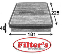 AC40166C CABIN AIR FILTER  LADA 2110 Cabin Jan 96~ 1.5 L VAZ 2110 2112  LADA 2112 Cabin Jan 05~ 1.6 L VAZ 2112   LADA Priora Cabin Nov 08~ 1.6 L VAZ 2170 2170 Cabin Nov 08~ 1.6 L VAZ 2171 2170 Cabin Nov 08~ 1.6 L VAZ 2172 2170