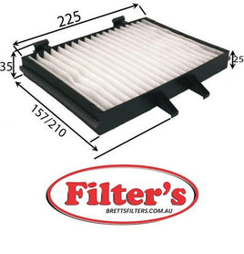 AC0178 CABIN AIR FILTER  AZUMI AC23178  VLUE PRINT ADC42504 DENSO DCF309P HENGST FILTER E1967LI JAPANPARTS FAA-MI3 MAHLE/KNECHT LA451 MITSUBISHI MR360889 MITSUBISHI XR360889 MITSUBISHI XR360889D