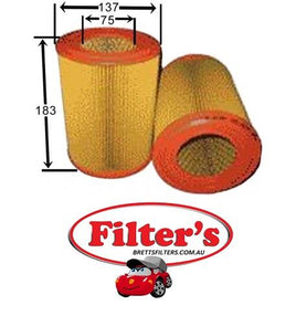 A41137 AIR FILTER   FIAT Croma  Air Supply Sys Oct 87~Aug 96 2.0 L AM 154 C3.046 Air Supply Sys Oct 87~Aug 96 2.0 L LM 154 C3.046 Air Supply Sys Jan 91~Sep 92 2.0 L 154  Air Supply Sys Aug 92~Dec 96 2.0 L 154 E1.000 -