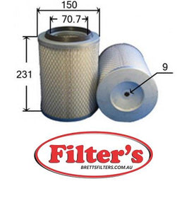 A31142 AIR FILTER MERCEDES-BENZ MB-Serie : MB 100  MB100   Air Supply Sys Feb 88~Jun 96 2.4 L 631 OM 616 Air Supply Sys Feb 88~Jun 96 2.4 L 631 OM 616.963