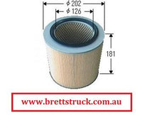 A466J  AIR FILTER Mazda truck Japanese filter Sakura A2810, oem yj3413z40, Vic a-466 A-2810 FA2810 FA-2810 TITAN IMPORT MAZDA PARTS AUSTRALIA