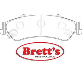 PN0414  DISC PAD SET NiBK JNBK REAR KIT  FiTFP0729 FMSI7596-D729 FMSID729-7596 GM18025475 GM18026156 Perfect StopPS729C SBBP52414
