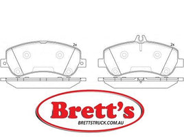 PN0459  DISC PAD SET NiBK JNBK FRONT KIT   MERCEDESA 005 420 48 20 MERCEDESA 005 420 92 20 MERCEDESA 007 420 66 20 MINTEXMDB2999 PAGIDT1806 REMSA1377.00 SBBP31459 TRWGDB1798 WVA24867 WVA24868 WVA24887