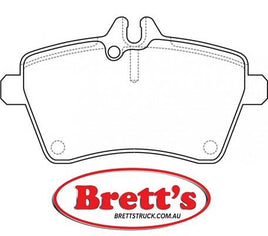 PN0490  DISC PAD SET NiBK JNBK FRONT KIT   MERCEDESA 169 420 10 20 MERCEDESA 169 420 13 20 MERCEDESA 169 420 20 20 MERCEDESA169.420.03.20 MERCEDESA169.420.07.20 REMSA114400 SBBP31489 TRWGDB 1629 TRWGDB1630