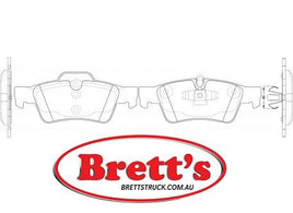 PN0507  DISC PAD SET NiBK JNBK REAR KIT   BENDIX AUSDB2049 FiTFP1122 FMSID1122-8228 MERCEDES004.420.52.20 MERCEDES164.420.15.20
