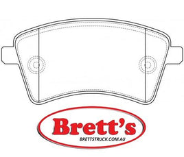 PN0532  DISC PAD SET NiBK JNBK FRONT KIT   MERCEDES-BENZ Citan - Class : 108 RENAULT Kangoo II RENAULT Kangoo II Be Bop