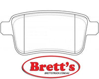 PN0533  DISC PAD SET NiBK JNBK REAR KIT   MERCEDES-BENZ Citan - Class : 108 RENAULT Kangoo II RENAULT Kangoo II Be Bop