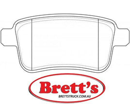 PN0533  DISC PAD SET NiBK JNBK REAR KIT   MERCEDES-BENZ Citan - Class : 108 RENAULT Kangoo II RENAULT Kangoo II Be Bop