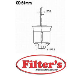 FS3207 FUEL FILTER AC Delco GF313 AC Delco GF963 AZUMI FSP23207 FRAM G8228 GUR GFI42568 JS JN3207 MITSUBISHI MR-312723  MR312723 PUROLATOR F55357 WIX 33550