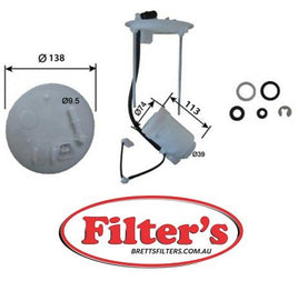 FS3214 FUEL FILTER INTANK IN-TANK IN TANK  MITSUBISHI Toppo BJ Fuel Supply Sys Oct 98~Nov 03 0.66 L H42A 3G83 Fuel Supply Sys Oct 98~Nov 03 0.66 L H47A 3G83 Fuel Supply Sys Jan 00~Nov 03 0.66 L H47V 3G83