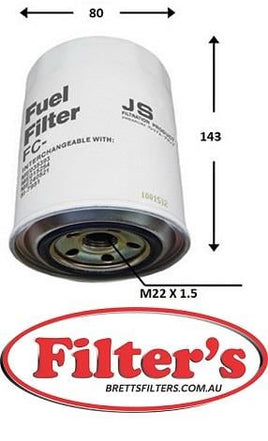 FE9967 FUEL FILTER 600-319-3530 KOMATSU 6003193530 4946635   FF5638 FLEETGUARD   4942437 CUMMINS    600-311-3530 KOMATSU 6003113530 SAKURA FC5615 FC-5615 GEHL 50352551  P553995 WIX SF10176 WF10176