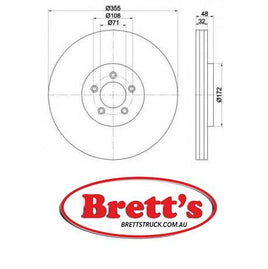 RN1918V  DISC ROTOR FRONT NiBK JNBK   Blue Print ADJ134302 BOSCH 0 986 479 754 DELPHI BG9071 FiT FR1045V JAGUAR C2C 25337 SB BR46103T TRW DF 6146S 290226420  290.2264.20