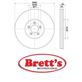 RN1918V  DISC ROTOR FRONT NiBK JNBK   Blue Print ADJ134302 BOSCH 0 986 479 754 DELPHI BG9071 FiT FR1045V JAGUAR C2C 25337 SB BR46103T TRW DF 6146S 290226420  290.2264.20