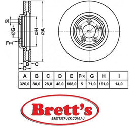 RN1916V  DISC ROTOR FRONT NiBK JNBK   ATE 24.0130-0226.1 BREMBO 09.B311.11 FiT FR1043V JAGUAR C2C 25336 REMSA 61374.10 SB BR46101T 290.2263.20 290226320 ZIMMERMAN DBA 2174 DBA2174 DR12889 PROTEX