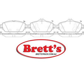 PN0576  DISC PAD SET NiBK JNBK FRONT KIT   MERCEDES-BENZ C-Class : C 160  C 180  C 180 AMG  C 200  C 220 : C 250  C 300 MERCEDES-BENZ E-Class : E 200