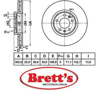 RN1897V DISC ROTOR REAR NiBK JNBK RN1897 CITROEN C6  Rear Axle Rotor Oct 05~Oct 10 3.0 L TD ES9A  RELIANCE REL992641 ATE 24.0122-0255.1 BREMBO 09.9264.10  CITROEN 4249.11 FiT FT1024V Fritech DF1239  LPR C1010V QH BDC5658 SB BR42010T TRW DF4971