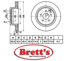 RN1892V DISC ROTOR REAR NiBK JNBK RN1892  DBA DBA 4601 DBA4601 PROTEX DR12373  REL10552 BR15173 ATE 24.0122-0268.1 BREMBO 09.7356.21 FiT FR1019V NISSAN 43206-CD005 SB BR22196T