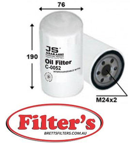 C33052 OIL FILTER  AUDI A6 Eng.Lub.Sys Jun 99~May 05 3.7 L 4B AQG Eng.Lub.Sys Jun 99~May 05 3.7 L C5 AQG Eng.Lub.Sys Jun 94~Jul 97 4.2 L 4A AEC Eng.Lub.Sys Jun 94~Jul 97 4.2 L C4 AEC Eng.Lub.Sys Jun 94~Jul 97 4.2 L S6 AEC