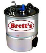 FSD31053 FUEL FILTER MERCEDES-BENZ DELPHI HDF562 FILTRON PP841/5 FRAM PS10315 HENGST FILTER H216WK MAHLE/KNECHT KL195 MANN-FILTER WK84220 MERCEDES 612.092.00.01 MERCEDES A6120920001 PURFLUX CS708 WIX WF8306