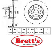 RN1873 DISC ROTOR REAR NiBK JNBK RN1873    BREMBO08.6768.11 BREMBORD.103.000 BREMBORS.103.000 CAR142.403 CAR RACINGHPD 403 CIFAM800-410 CIFAM800-410C DELPHIBG3076 FERODODDF805 FERODODRF805 FIAT60814646 FIAT60874646 FIAT82488240 FR0999