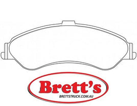 PN0616  DISC PAD SET NiBK JNBK FRONT KIT   FORD FAIRMONT