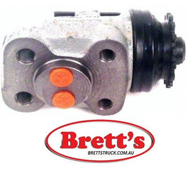 11510.088 RH RIGHT FORWARD FRONT WHEEL CYLINDER  MITSUBISHI FUSO CANTER   FH100 1989-1995 FK415 1985-5/1992 FK417 1989-1995 FK617 1995-10/1997 FK617 FIGHTER 10 2003-11/2007 FK618 1995-10/1997