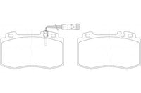 PN0196W DISC PAD SET NiBK JNBK FRONT  KIT MERCEDES-BENZ S-Class : S 500 Front Axle Brake Sep 98~Dec 06 5.0 L W220 M 113.960  MERCEDES-BENZ S-Class : S 55 AMG Front Axle Brake Sep 99~Aug 02 5.5 L W220 M 113.986  MERCEDES-BENZ S-Class : S 600