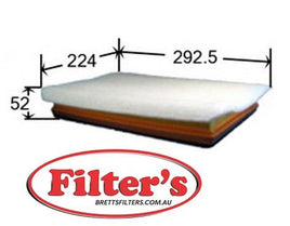 A0291 AIR FILTER  OPEL Zafira B Air Supply Sys Jul 05~ 1.9 L A05 Z19DT KW:74 Air Supply Sys Jul 05~ 1.9 L A05 Z19DTH   AC Delco ACA185 AZUMI A34291 FSA FA2317 MANN-FILTER C30138 OPEL 55557128